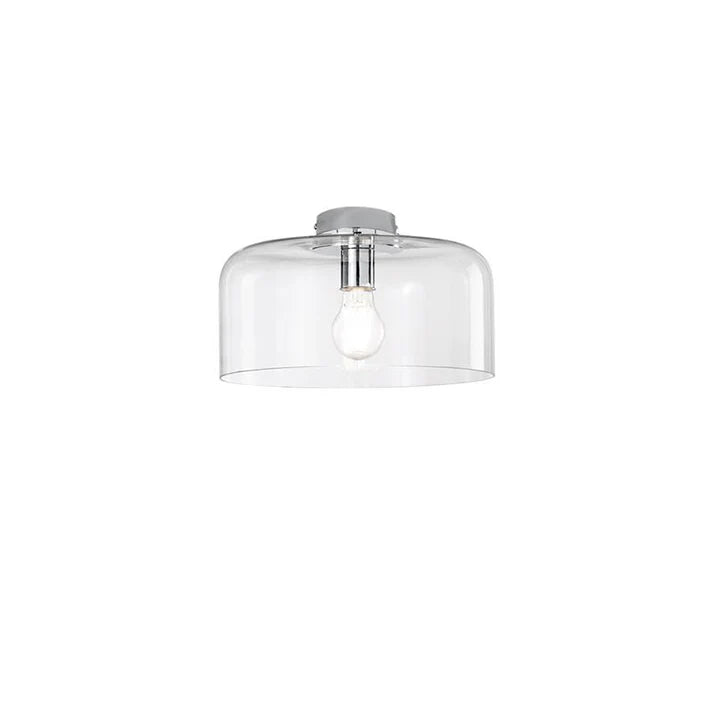 Plafoniera in vetro soffiato lucido in varie varianti e struttura in metallo 1XE27 non incl. D.30cm GIBUS-PL30 Plafoniera in vetro soffiato lucido in varie varianti e struttura in metallo 1XE27 non incl. D.30cm GIBUS-PL30